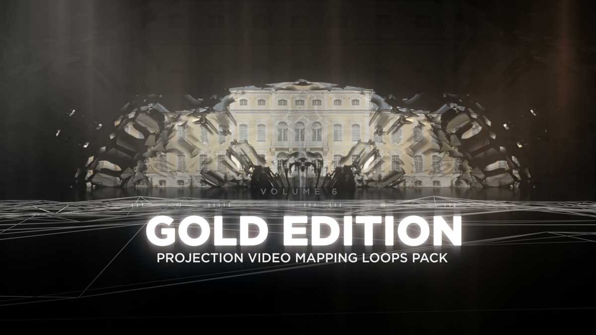 Projection-Video-Mapping-Loops-Gold-collection