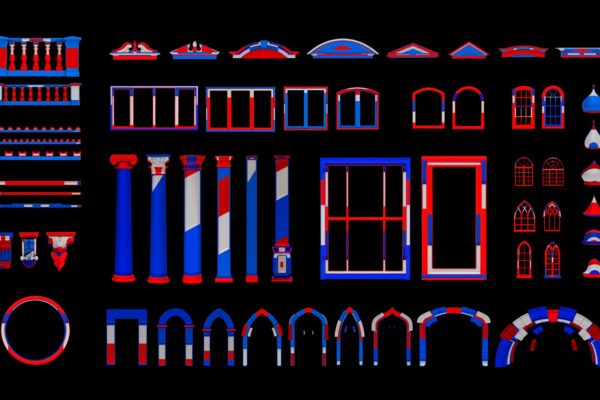 Video-Mapping-Toolkit-Architectural-Elements-3 Tricolor - Video Mapping Toolkit