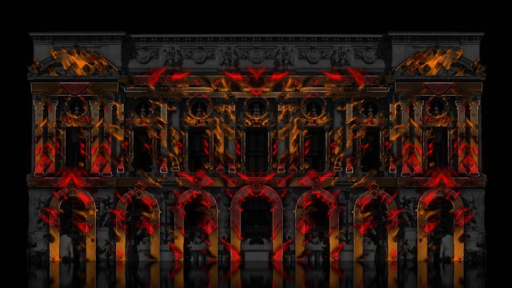 video mapping projection architecture
