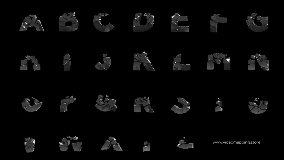 projection mapping typographic