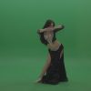 Admirable-belly-dancer-in-black-wear-display-amazing-dance-moves-over-chromakey-background_004