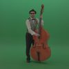 Full-size-man-play-jazz-on-double-bass-String-music-instrument-isolated-on-green-screen_001
