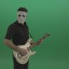 Rock-man-in-white-mask-and-black-wear-playing-guitar-isolated-on-green-screen-in-side-view_003-1000×563