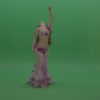Sightly-belly-dancer-in-pink-wear-display-amazing-dance-moves-over-chromakey-background_009