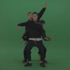 Wave-dance-by-boys-breakdance-team-on-green-screen-background_003