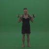Young_Bodybuilder_Doing_Dumbbell_Push_Ups_With_Two_Hands_On_Green_Screen_Chroma_Key_Wall_Background_001