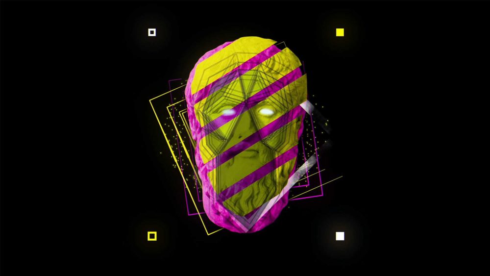 motion graphics head face animation 3D