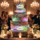 Colorful Visuals for Video Mapping on Wedding Cake