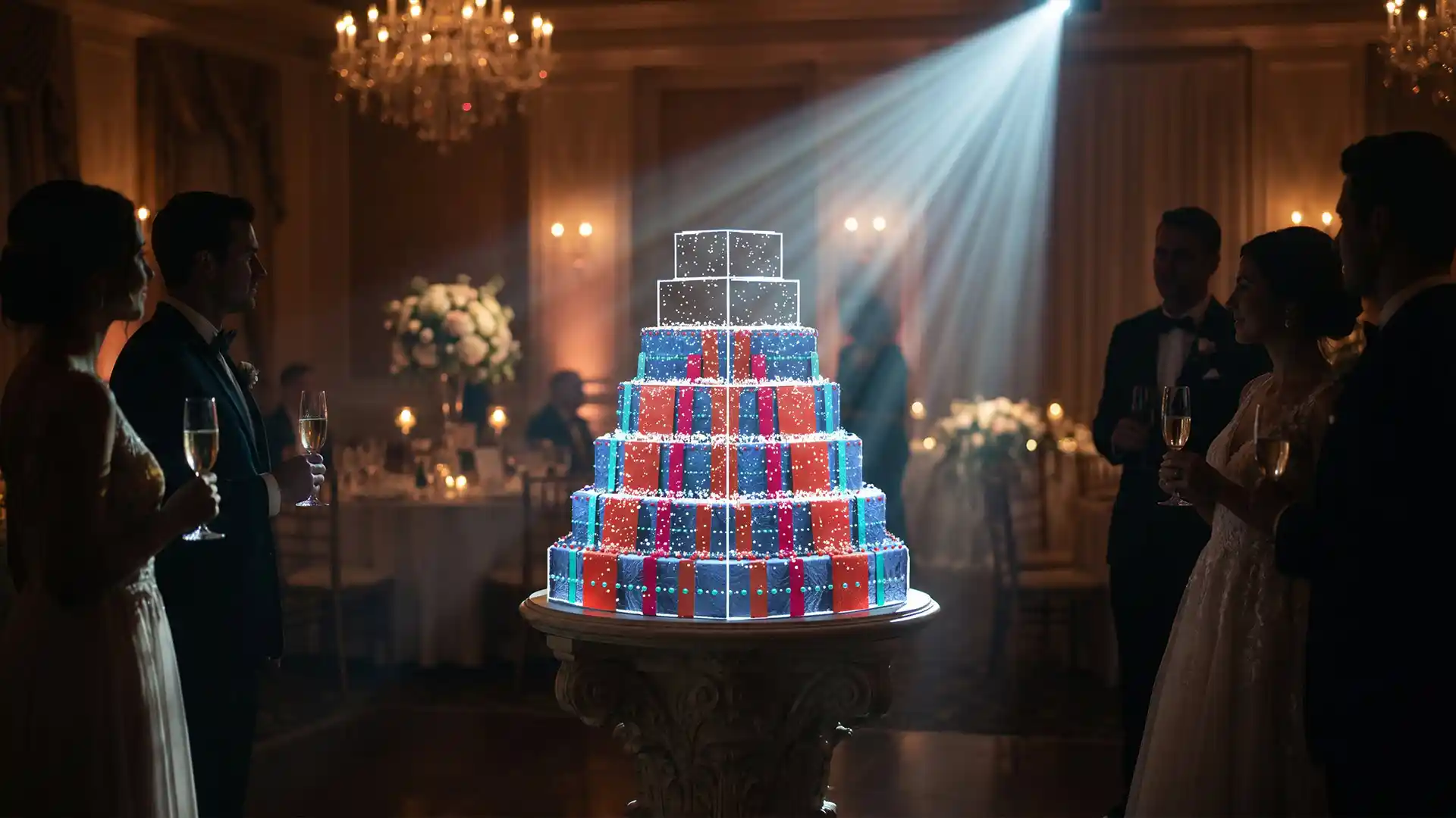 Sugar-Texture-Video-Mapping-Wedding-Cake-Visual-1 Sugar Textures Visuals Wedding Cake Projection Mapping