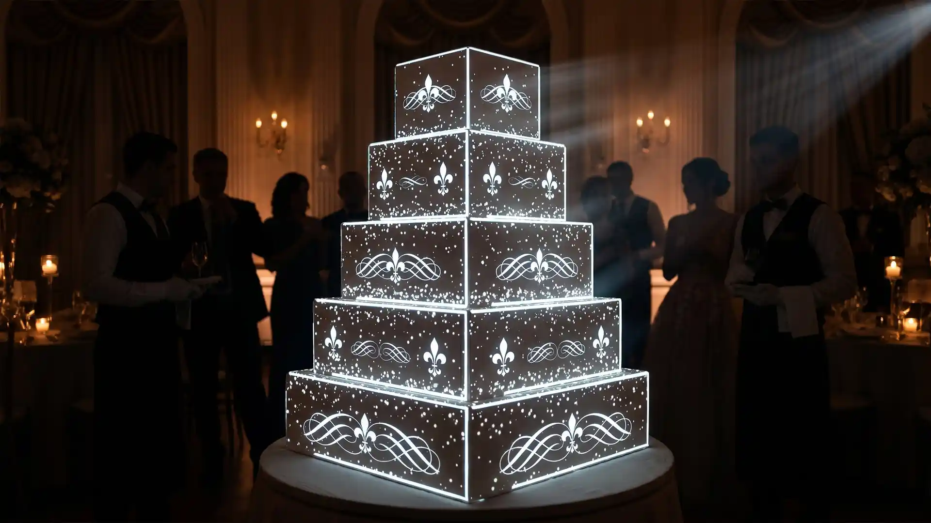 Sugar Textures Visuals Wedding Cake Projection Mapping