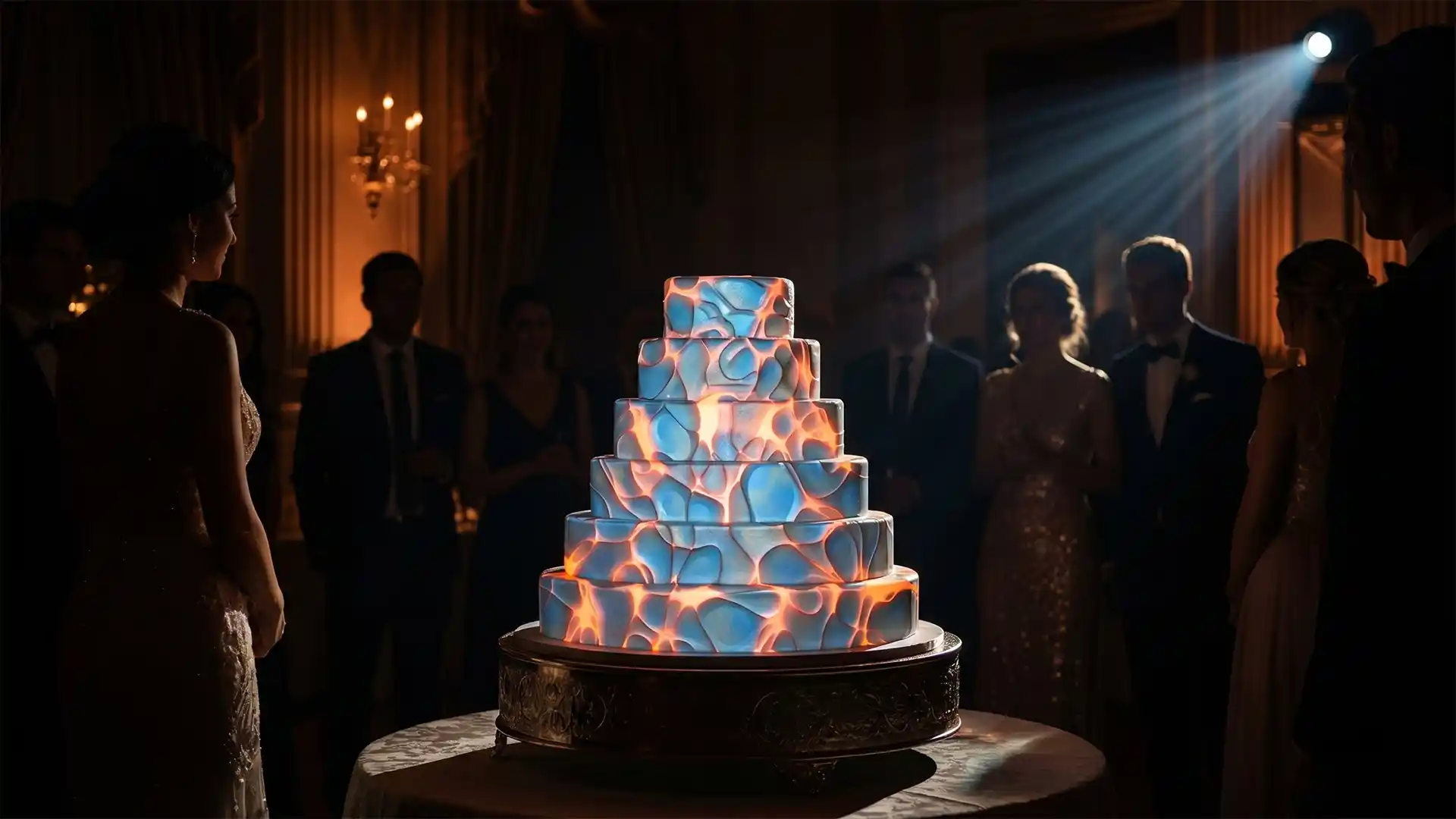 Sugar Textures Visuals Wedding Cake Projection Mapping