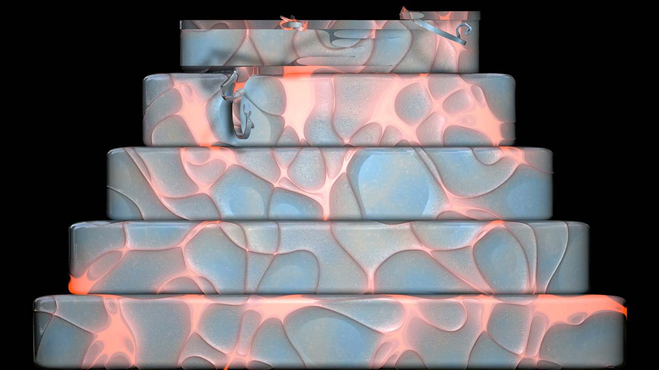 WEDDING CAKE video mapping visuals