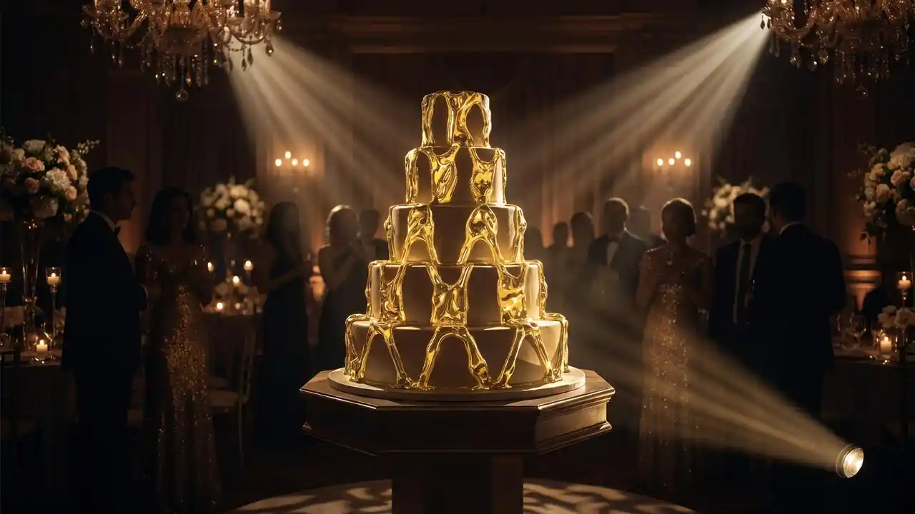 Sweet-Liquids-Video-Mapping-Wedding-Cake-6 Wedding Cake Visuals Sweet Liquids Animation