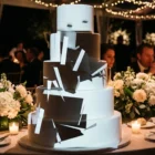 Transition Geometry 3D Animation for Wedding Cake Visuals