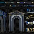 Architectural LuxuryCyberpunk Projection Textures