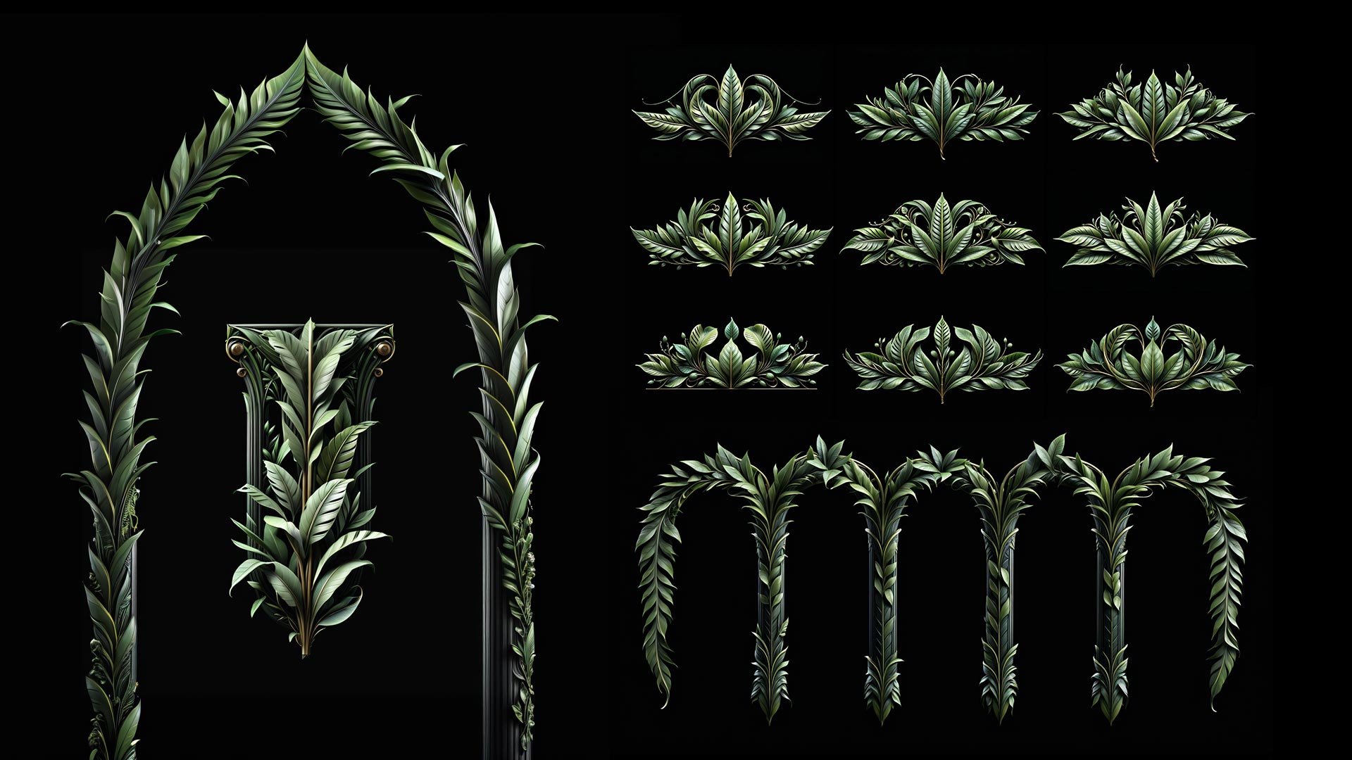 Growing Rich Plants Projection Mapping Textures