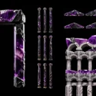 Saint Amethyst Projection Mapping Textures Pack Vol.29 โ violet amethyst gemstone facade for architectural mapping