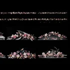 Cherry blossom pediments and cornices โ facade decoration texture for projection mapping show