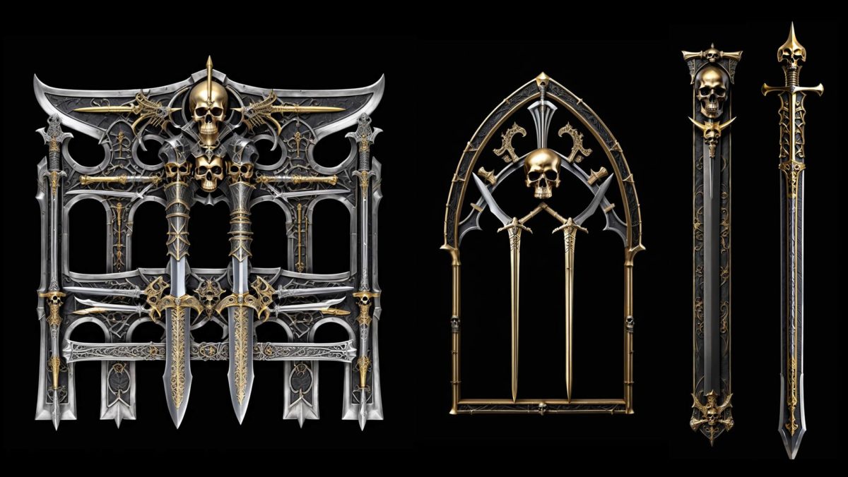 Skull Swords - Projection Mapping Textures