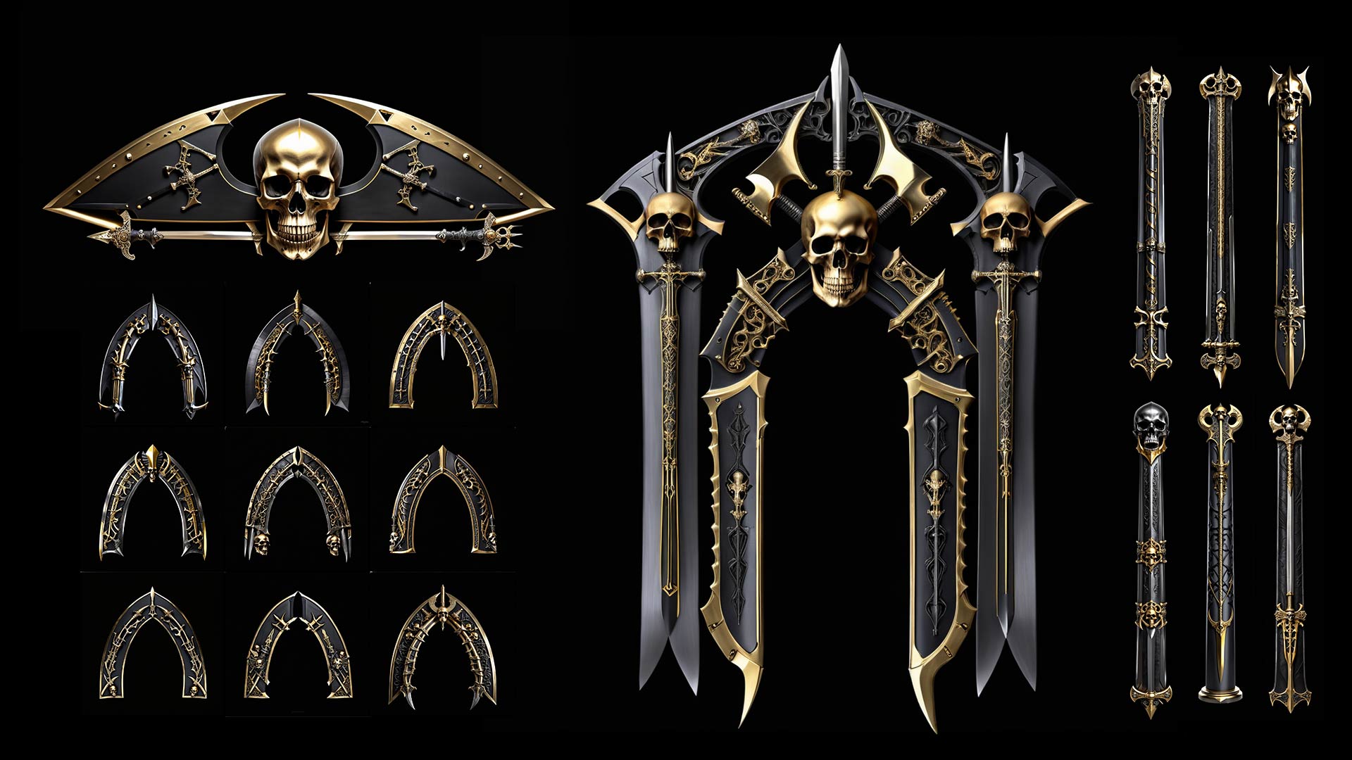 Skull Swords - Projection Mapping Textures