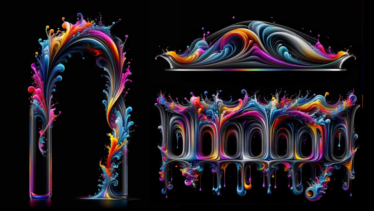 Colorful Splash - Projection Mapping Texture Pack Vol.54