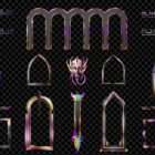 Architectural Pink High-Tech Projection Mapping Textures Pack