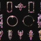 Architectural Pink High-Tech Projection Mapping Textures Pack