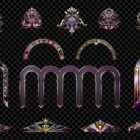 Architectural Pink High-Tech Projection Mapping Textures Pack