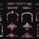 Architectural Pink High-Tech Projection Mapping Textures Pack