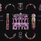 Architectural Pink High-Tech Projection Mapping Textures Pack