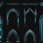 Architectural Techno Baroqu Projection Mapping Textures Pack