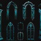 Architectural Techno Baroqu Projection Mapping Textures Pack