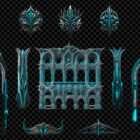 Architectural Techno Baroqu Projection Mapping Textures Pack
