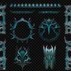 Architectural Techno Baroqu Projection Mapping Textures Pack