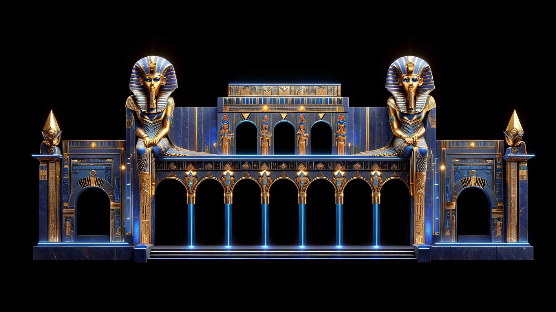 Projection Mapping Texture Pack Vol.62 - Golden Egypt