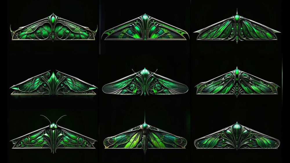 Projection Patterns Texture Micro Green - Projection Mapping Textures Pack Vol.61 | VMS