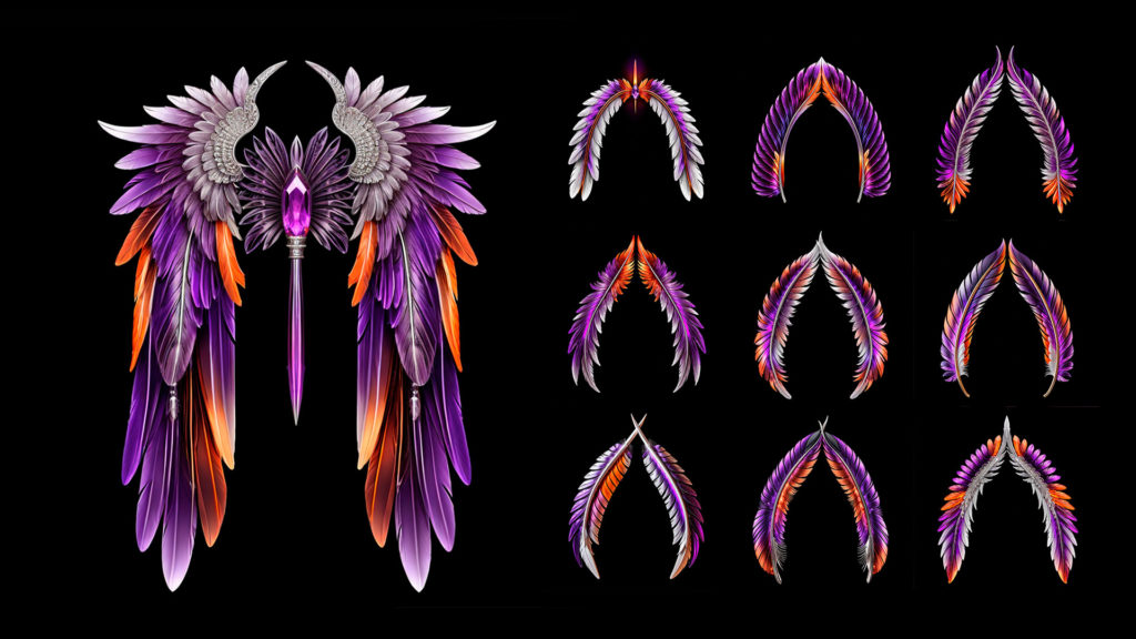 Wings of Elegance - Projection Mapping Texture Pack Vol.78 | VMS