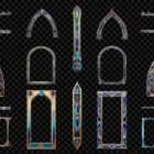 Architectural Arabesque Illusions Projection Mapping Textures Pack