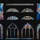 Architectural Arabesque Illusions Projection Mapping Textures Pack