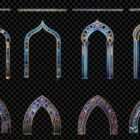 Architectural Arabesque Illusions Projection Mapping Textures Pack