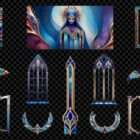 Architectural Arabesque Illusions Projection Mapping Textures Pack