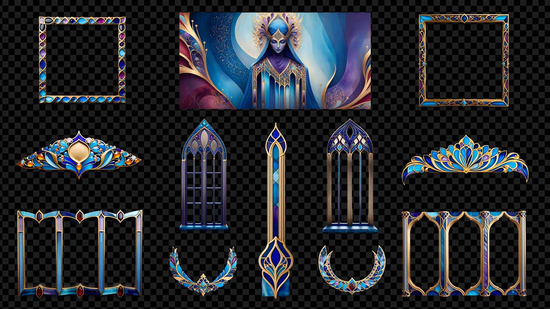 Architectural Arabesque Illusions Projection Mapping Textures Pack