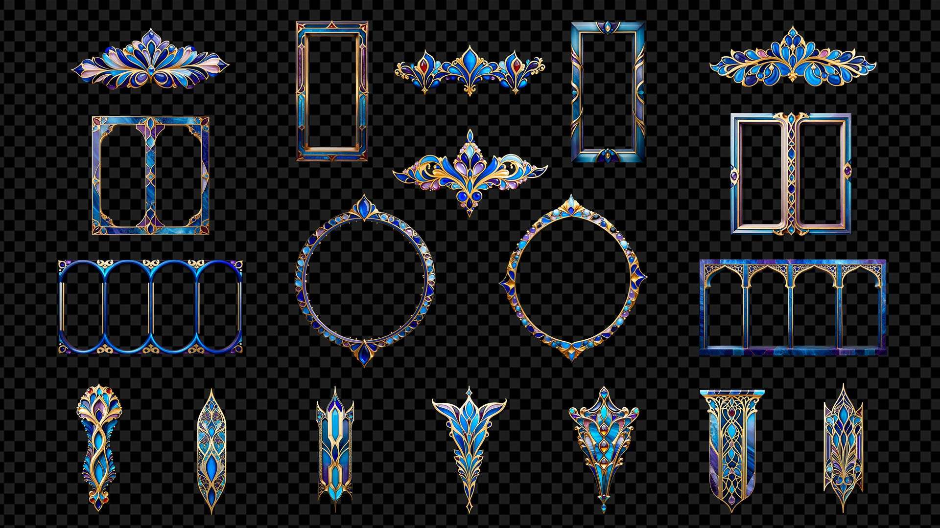 Architectural Arabesque Illusions Projection Mapping Textures Pack