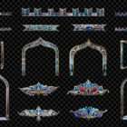 Architectural Arabesque Illusions Projection Mapping Textures Pack