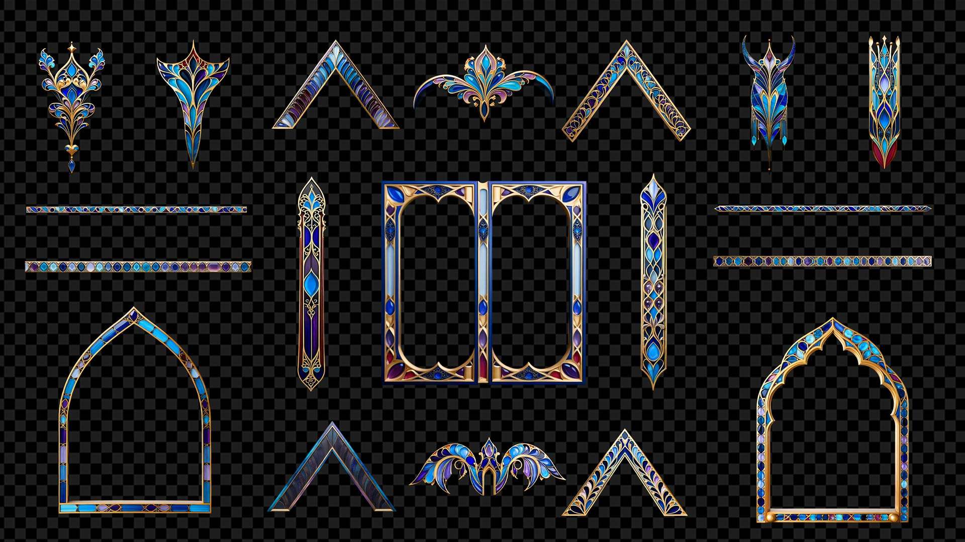 Architectural Arabesque Illusions Projection Mapping Textures Pack