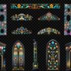 Architectural Floral Reverie Projection Mapping Textures Pack