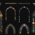 Architectural Floral Reverie Projection Mapping Textures Pack