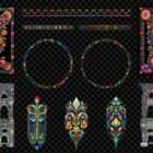 Architectural Floral Reverie Projection Mapping Textures Pack