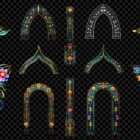 Architectural Floral Reverie Projection Mapping Textures Pack