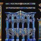 Architectural Sapphire Symphony Projection Mapping Textures Pack